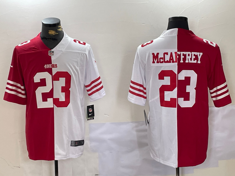 Men San Francisco 49ers #23 Mccaffrey red 2025 Nike Limited NFL Jersey style 1->los angeles dodgers->MLB Jersey